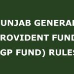 Punjab General Provident Fund (GP Fund) Rules 1978