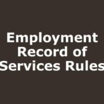 West Pakistan Employment Record of Services Rules 1960