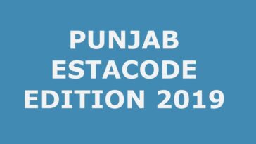 Estacode Edition 2019 Government of Punjab