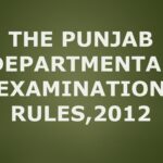 The Punjab Departmental Examination Rules, 2012