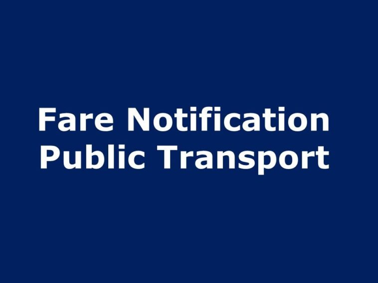 Revision in Fare of Public Transport Notification Punjab 2020
