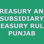 Treasury and Subsidiary Treasury Rules Punjab