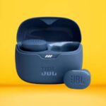JBL Tune Buds - True Wireless Noise Cancelling Earbuds (Blue), Small
