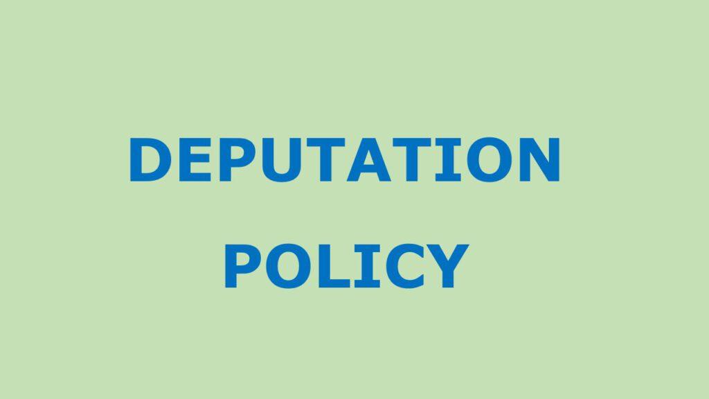 Deputation Policy Punjab Government