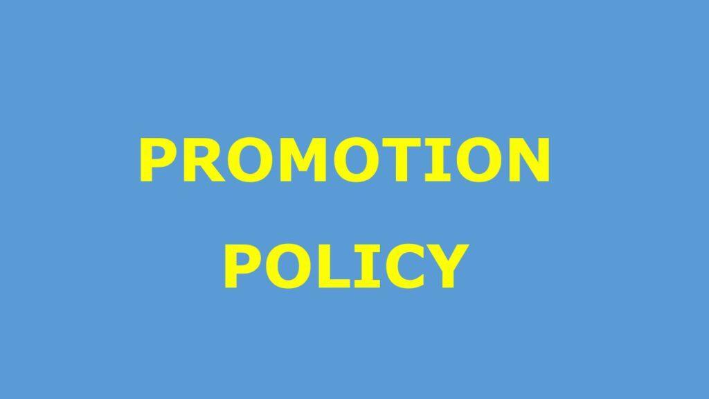 Promotion Policy Government of The Punjab 2010